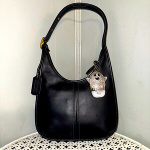 Coach Ergo Reissue Black Leather Shoulder Bag